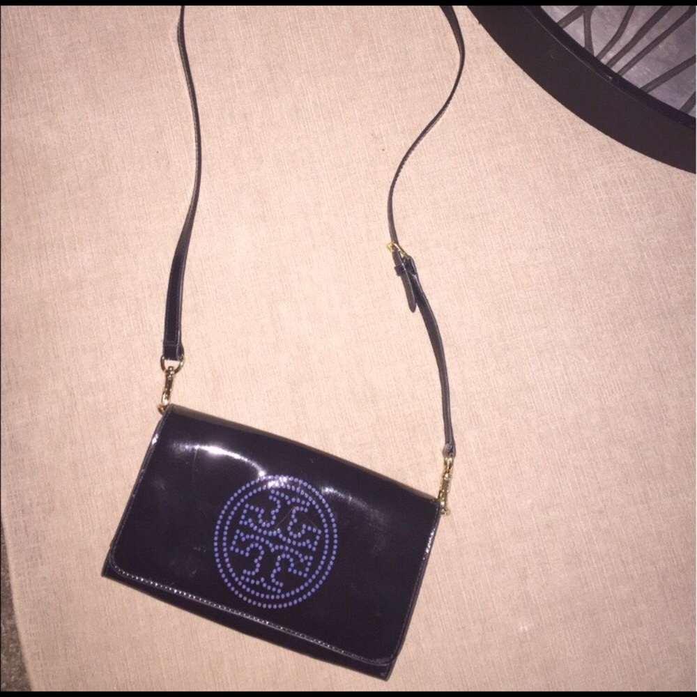 Tory Burch Perforated Logo Clutch/Crossbody